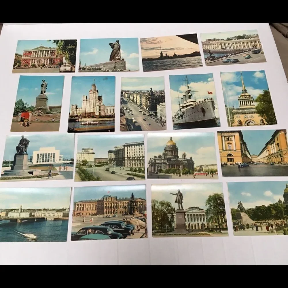 Vintage 1964/65 Russia/Leningrad postcards 24 pack‎